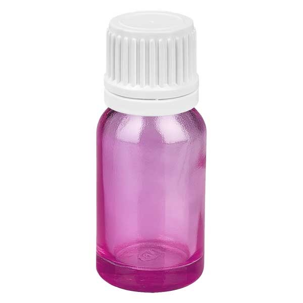 10ml Flasche 11mm Schraubverschluss weiß mit Originalitätsring PurpleLine UT18/10