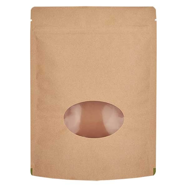 Kraftpapier- Standbodenbeutel Beutel braun (Füllmenge ca. 500g / 190x263mm)