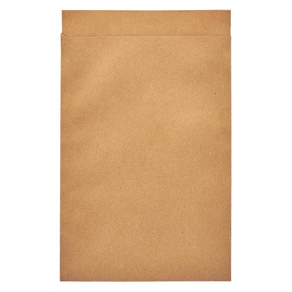100 Papierbeutel 75 x 117 + 16 mm Klappe