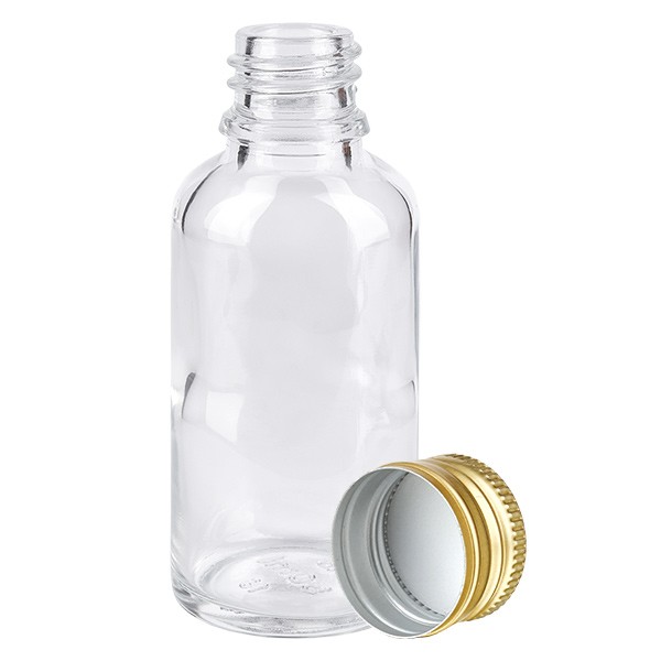 30ml Flasche 11mm SV Alu-Gold STD ClearL. UT18/30