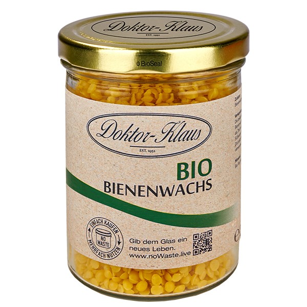 200g Bio Bienenwachs gelb Doktor-Klaus noWaste