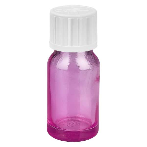 10ml Tropfflasche 1.2mm weiß mit Standardverschluss Kindersicherung PurpleLine UT18/10