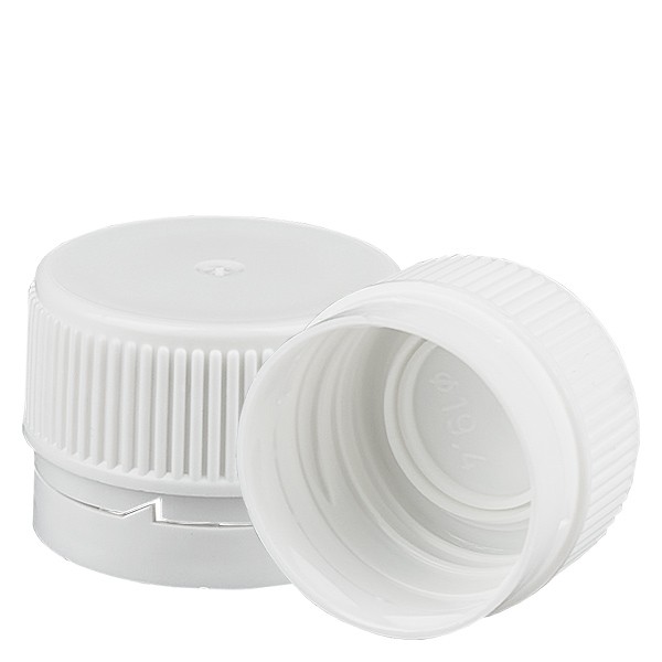 Schraubverschluss weiss 28mm mit OV (für EuroMedFlaschen)