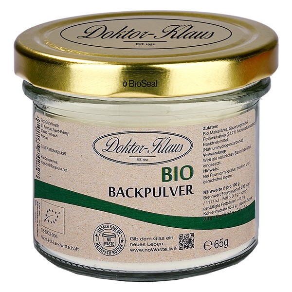 65g Bio Backpulver Doktor-Klaus noWaste