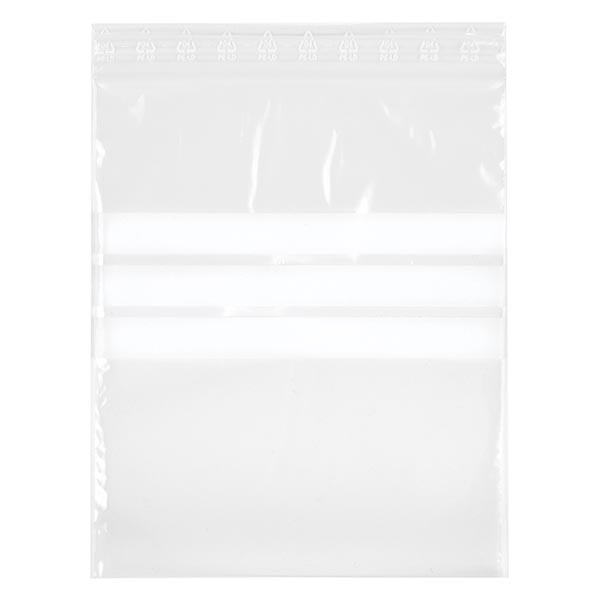 100 PolyZip-Beutel 40x60mm mit Beschriftungsfeld Stärke: 50 mµ