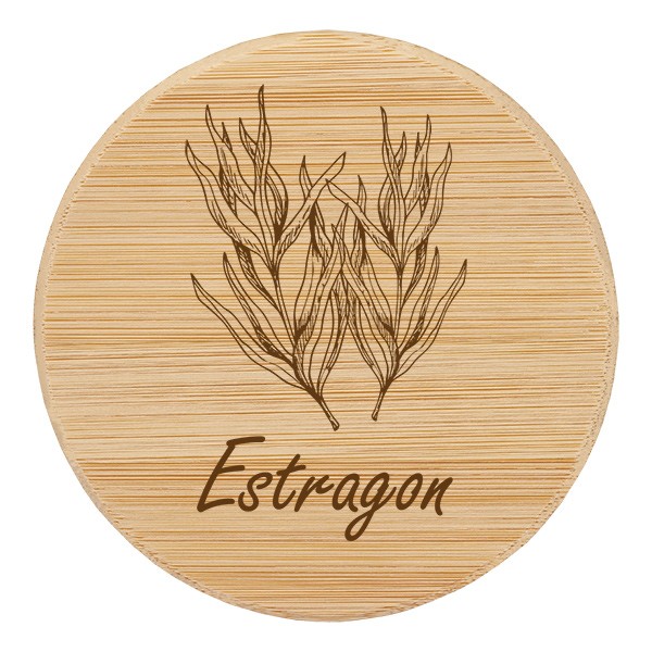 Holzdeckel &quot;Estragon&quot; für WECK RR60