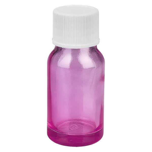10ml Flasche 11mm Schraubverschluss weiß mit Standardverschluss PurpleLine UT18/10