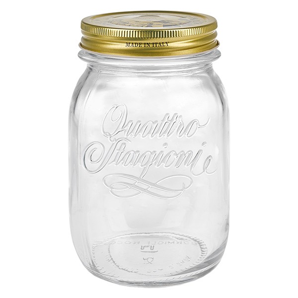 500ml Rundglas &quot;Quattro Stagioni&quot; mit Deckel