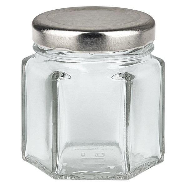 47ml Hexaglas mit BasicSeal Deckel silber UNiTWIST