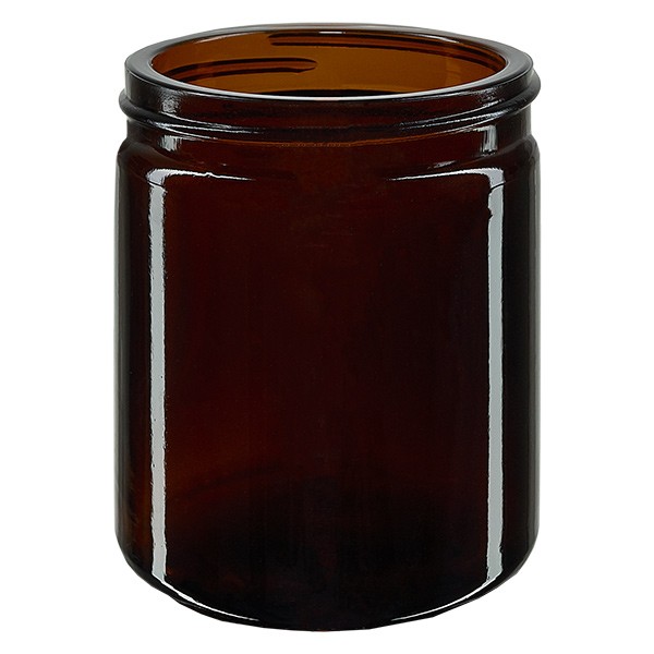 Salbenglas (Glastiegel) 180 ml braun, ohne Deckel