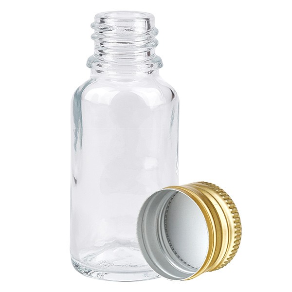 20ml Flasche 11mm SV Alu-Gold STD ClearL. UT18/20