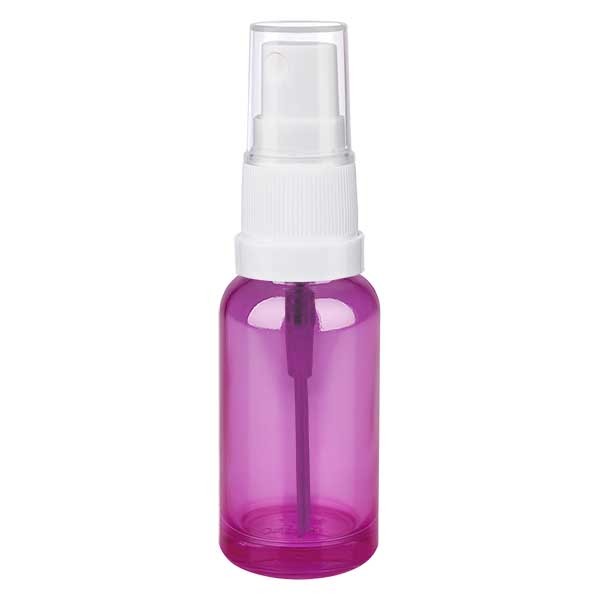 20ml Sprayflasche weiß/tr.. mit Standardverschluss PurpleLine UT18/20
