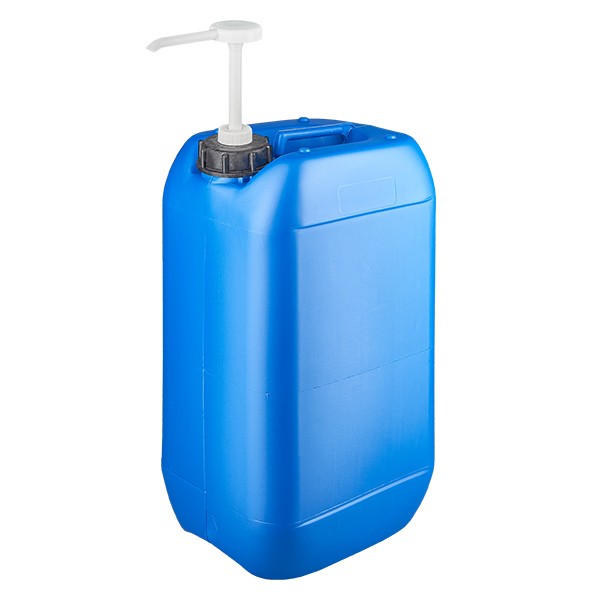 Kanister 15 Liter blau mit Dosierpumpe