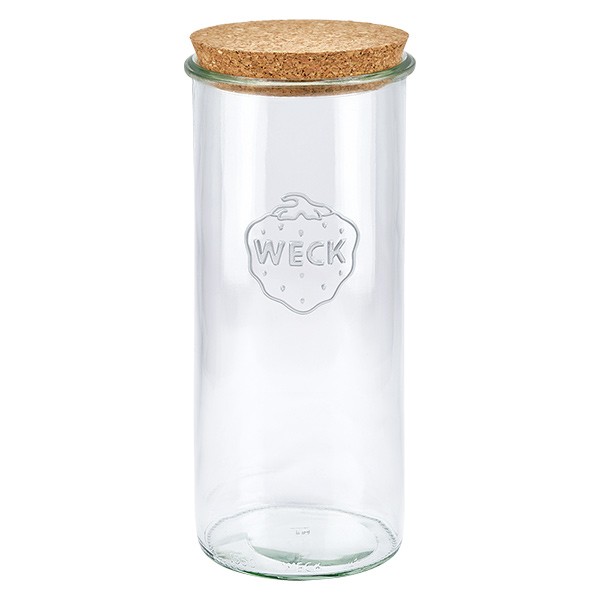 1500ml Sturzglas WECK RR100 mit Korken natur
