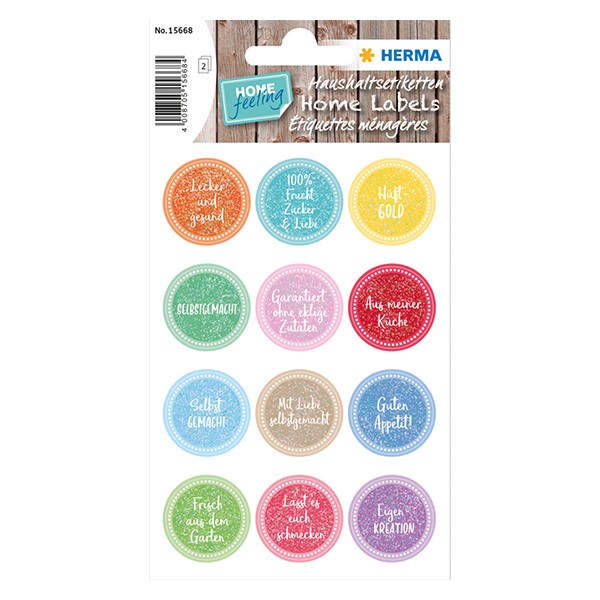 Sticker &quot;Hüftgold&quot; (24er Pack) ø 23mm Papier