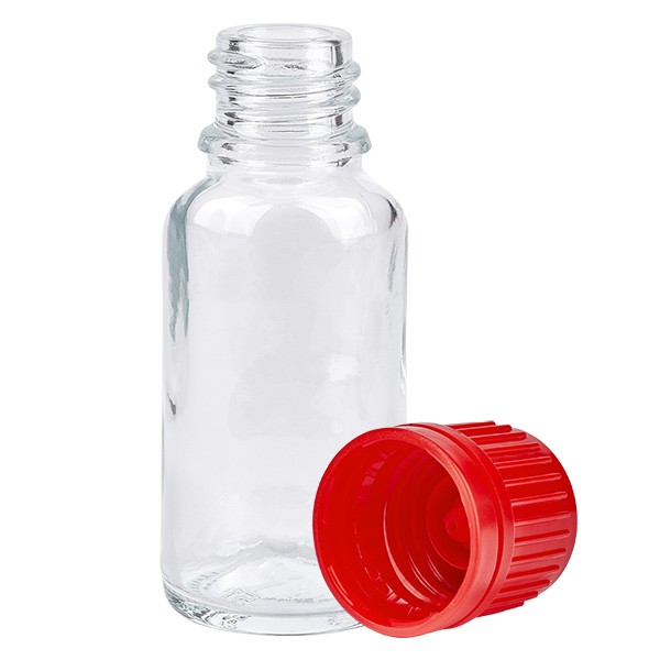20ml Flasche 11mm SV rot OV ClearLine UT18/20